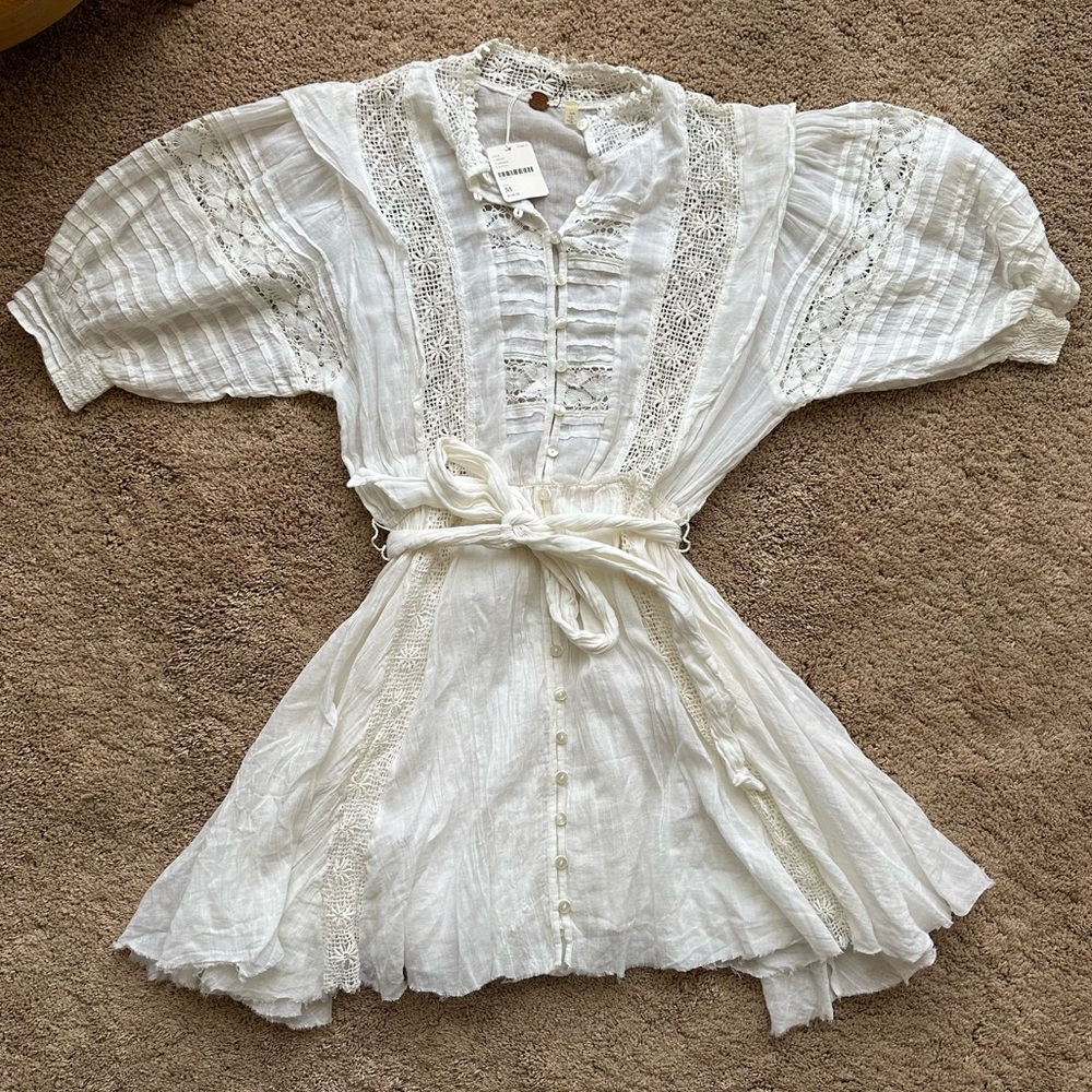 Free People White Boho Dress
